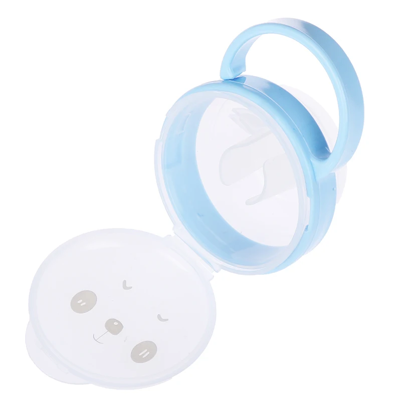 1pc Portable Cartoon Pattern Baby Infant Pacifier Nipple Travel Soother Container Dustproof Pacifier Box