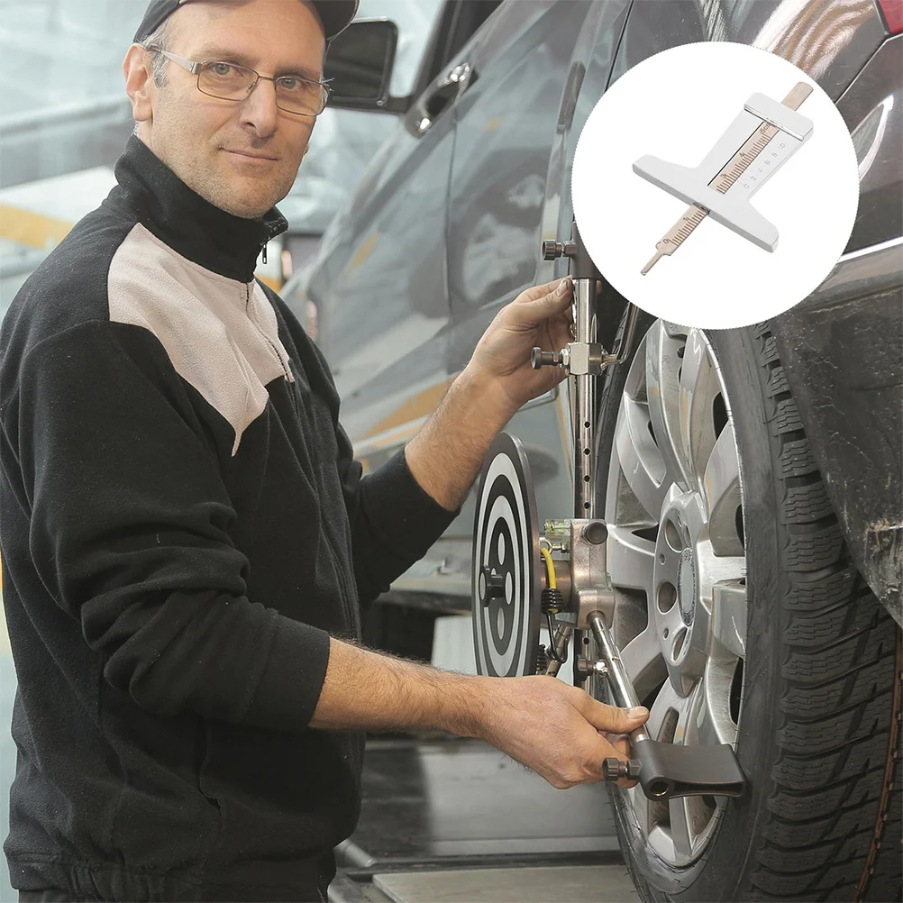 

2Pcs Tire Depth Gauge Stainless Steel Tread Depth Measuring Tool for Car Motorcycle Accurate Reading Easy to Use Portable Design