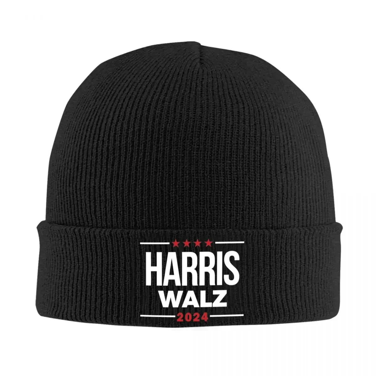 Harris Walz 2024 Election Knitted Hat Beanie Winter Hats Warm Fashion Kamala Harris Caps for Men Women