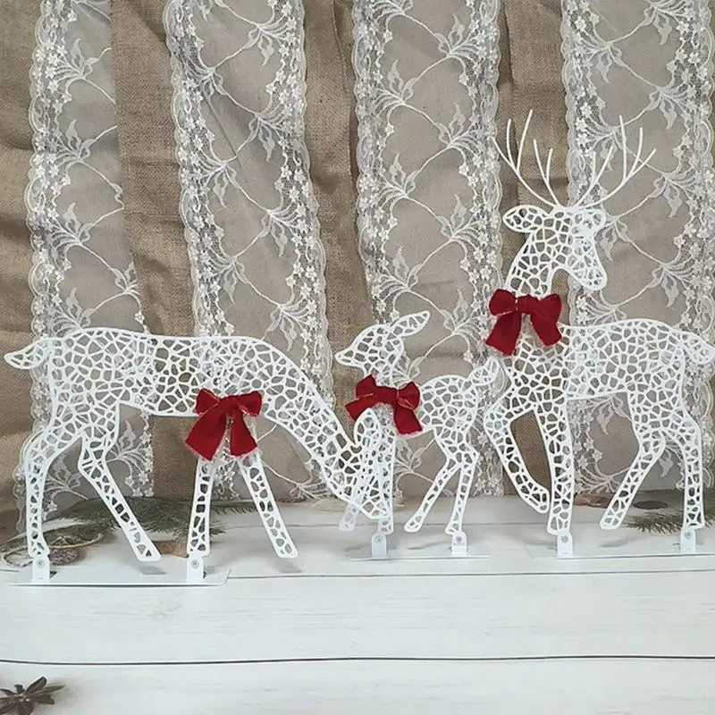 Christmas Deer Light Christmas Glowing Deer Reindeer Yard Light Decorations Outdoor Christmas Reindeer Decorations Creative