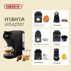 HiBREW H1A macchina da caffè Capsule adapter system parts per lavazza blue o lavazza modo mio o ESE pod(44mm) o Caffitaly