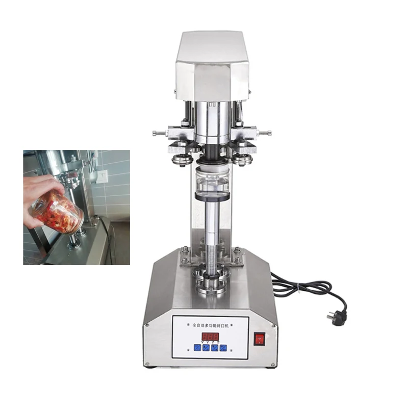 آلة ختم العلب شبه الأوتوماتيكية آلة إغلاق علب الطعام التجارية آلة كابر الأسماك الفاكهة