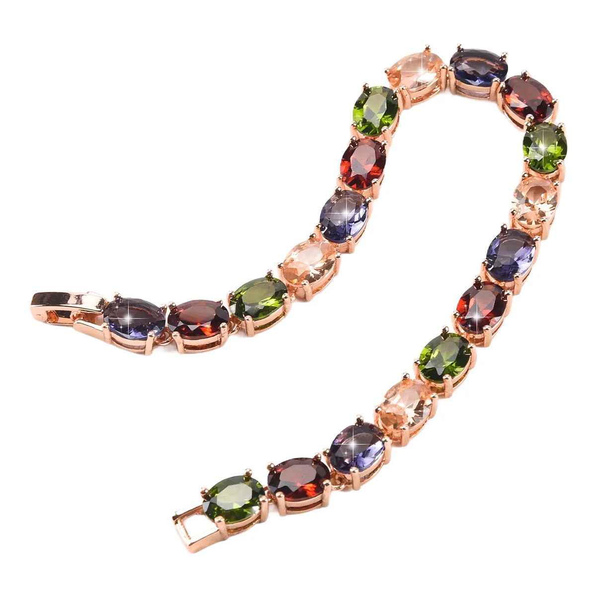 ABQR связанный браслет-браслет с цепочкой из кубического циркония, модный женский подарок для невесты, 18 см