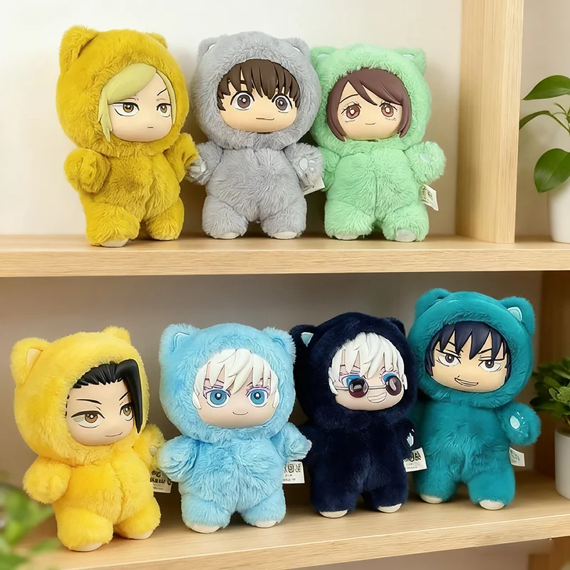 CALDO Genuino Kawaii Jujutsu Kaisen 2 Orecchio di Gatto Peluche Serie Cieco Scatola Mistero Anime Decorazione Della Stanza Giocattolo Raccogliere Regalo Festviale
