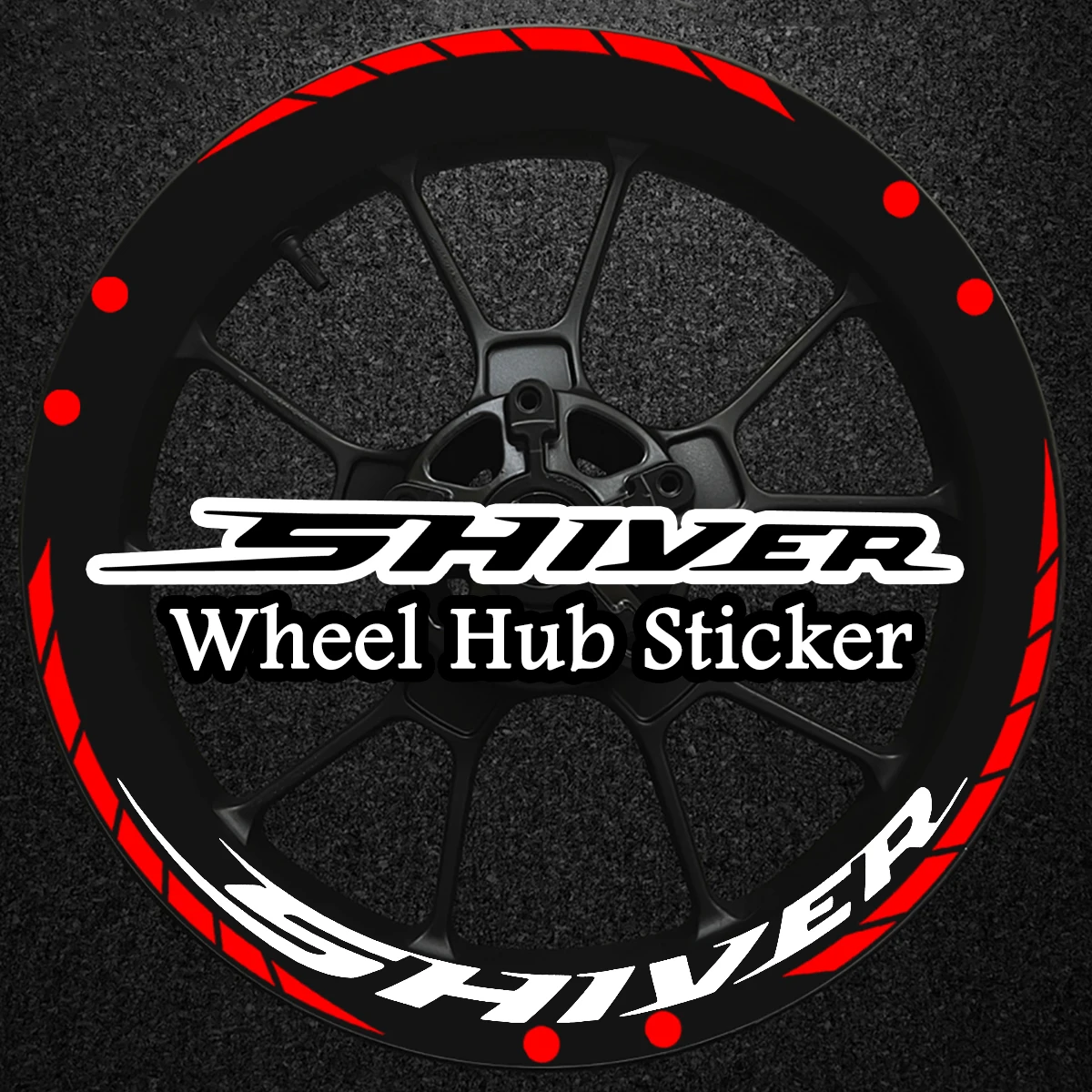 

For Aprilia SHIVER Shiver 750 900 17'' Reflective Motorcycle Wheel Hub Stickers Street Moto Rim Strips Vinyl Accessories Decals