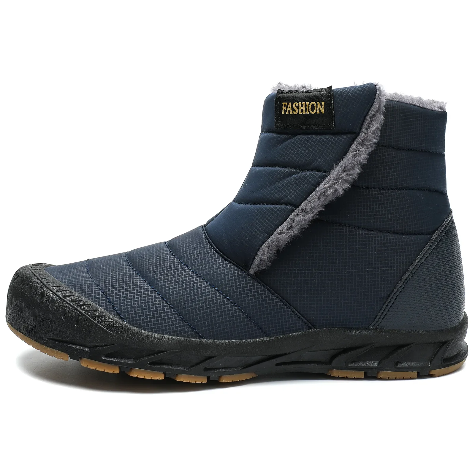 Botas de nieve impermeables para hombre, botines cálidos de felpa para exteriores, zapatillas de trabajo de alta calidad, talla grande, Invierno