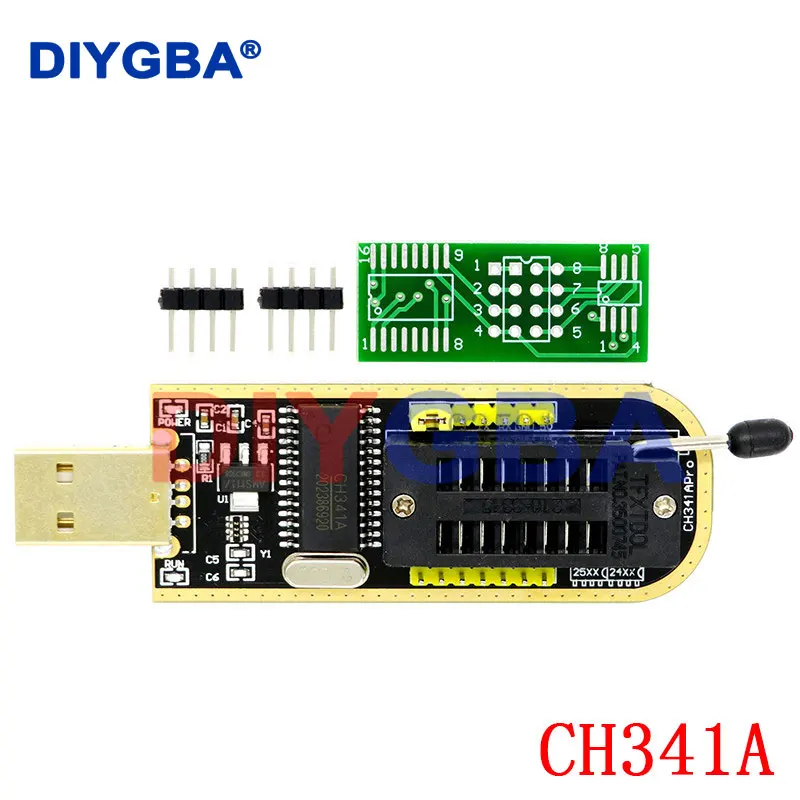 CH341A Programmer adapter+SOIC8 adapter+ SOP8 clip with cable+1.8V adapter CH341A EEPROM Flash BIOS USB programmer ZIF adapter