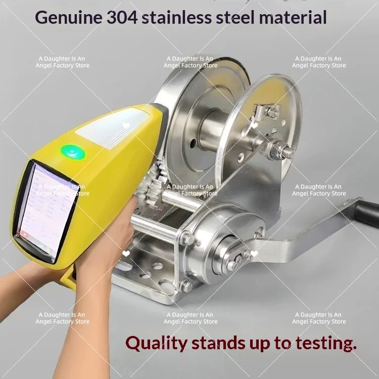 304 Stainless Steel Two-way Self-locking Hand Crank Manual Winch