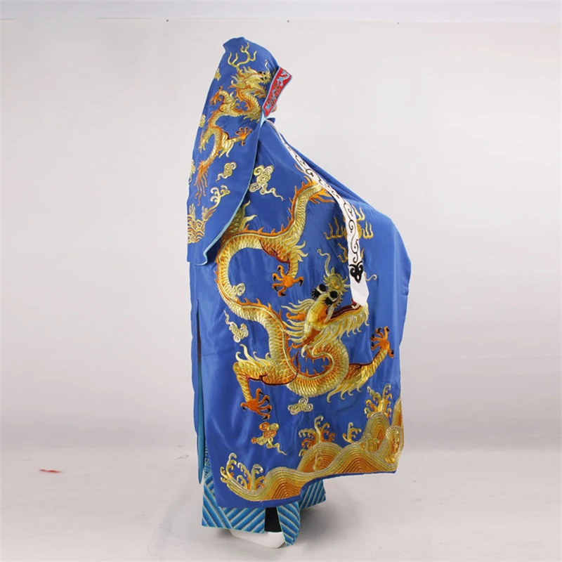China operas costume Carnival Chinese Beijing Opera Drama Cloak Embroidery Dragon Dramaturgic emperor's mantle Costume