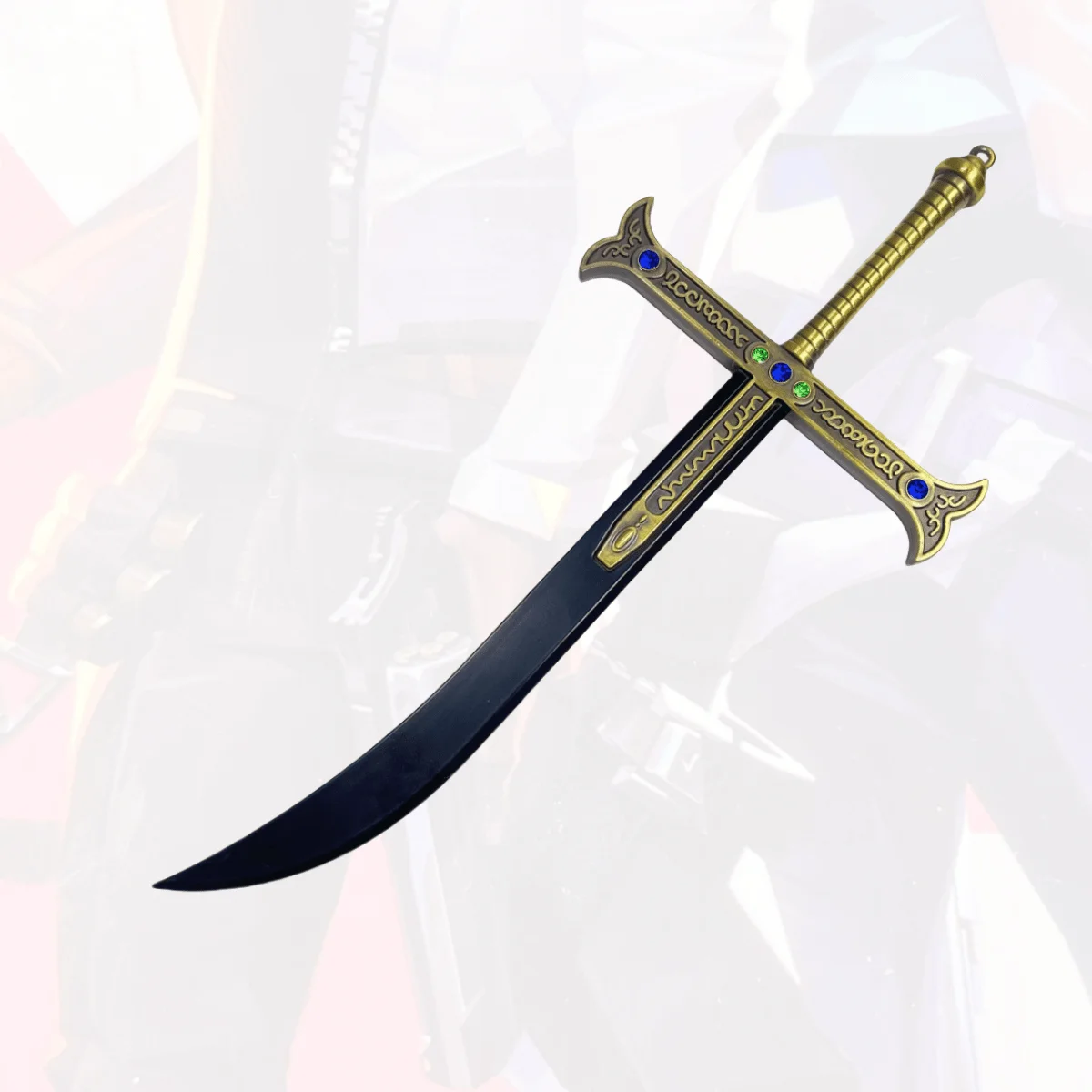 8.  6-calowy metalowy miecz katana Dracule Mihawk, nóż ninja, japońska katana Zoro, oryginalny szabla samurajska, akcesoria do cosplay, rekwizyt, zabawka