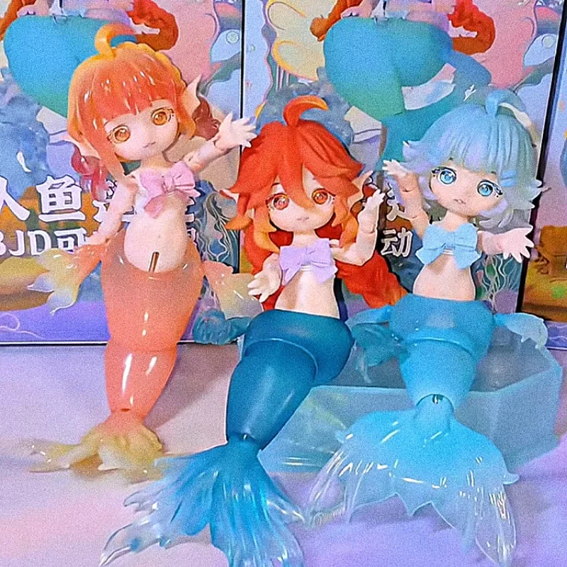 Original Mermaid Chuchu Action Figure Color Box Toys Box Caixa Action Figure Cute Model Toy Birthday Gifts Cute Doll