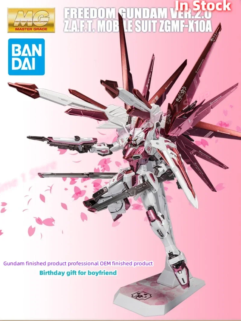 

В наличии Bandai Print MG Pink Sakura Freedom 2,0, модель со сменой цвета, Женская Подарочная Мужская фигурка