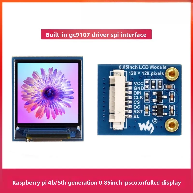 Raspberry Pi 0,85-дюймовый модуль ЖК-дисплея, разрешение 128x128, IPS-экран GC9107