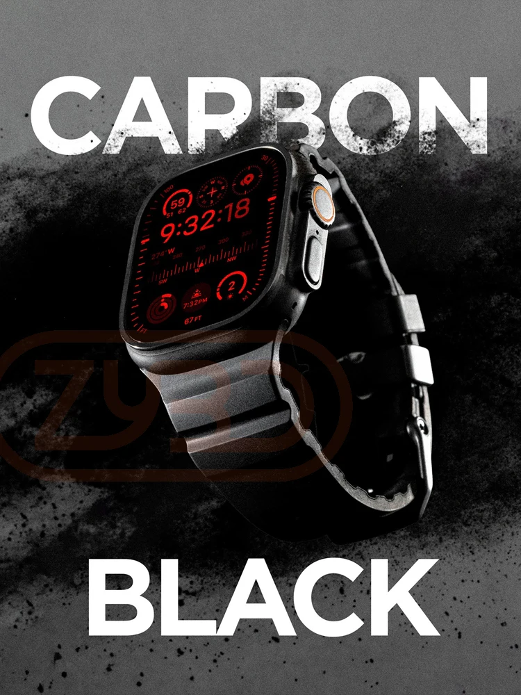 Спортивный силиконовый ремешок для Apple Watch Ultra 2 10 9 8 7 6 SE 5 Титановый металлический дышащий ремешок для iWatch 42 мм 44 мм 45 мм 46 мм 49 мм