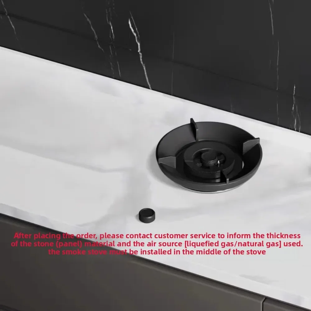 Gas stove rock slab quartz stone stainless steel natural gas liquefied fully embedded hidden under-counter integrated