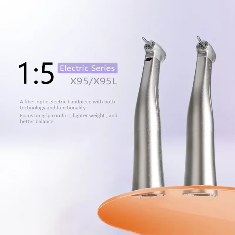 Professional 1:5 Handpiece Fibre Optic Contra Angle for Surgery