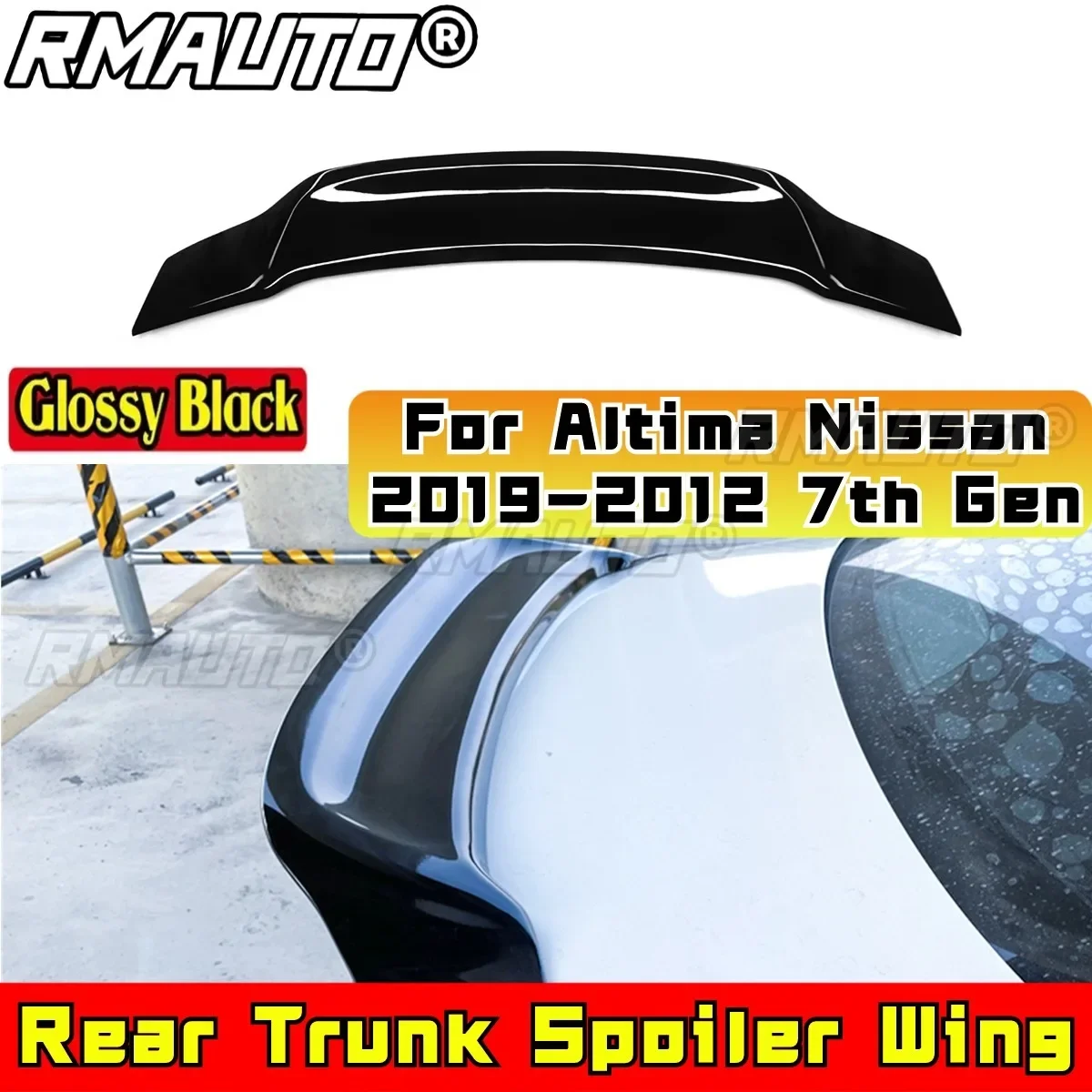 

For Altima Nissan 2019-2012 7th Gen Rear Trunk Spoiler Wing Rear Roof Wing Rear Trunk Spoiler Body Kit Car Accessories