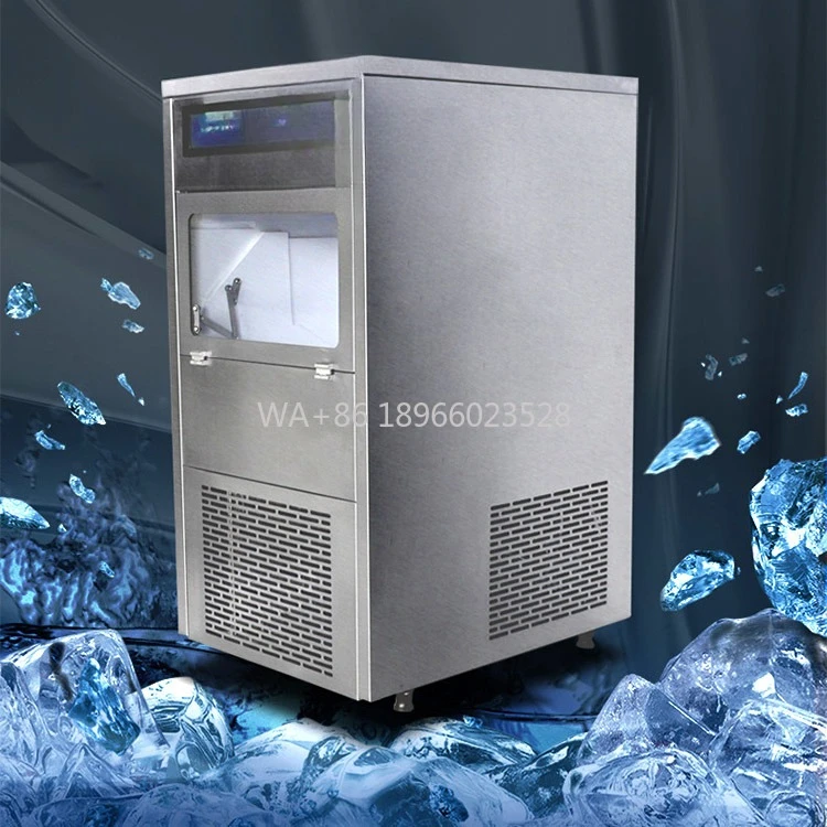 

Restaurant Seafood Buffet Snowflake Ice Maker Commercial 100kg Flake Ice Machine Small