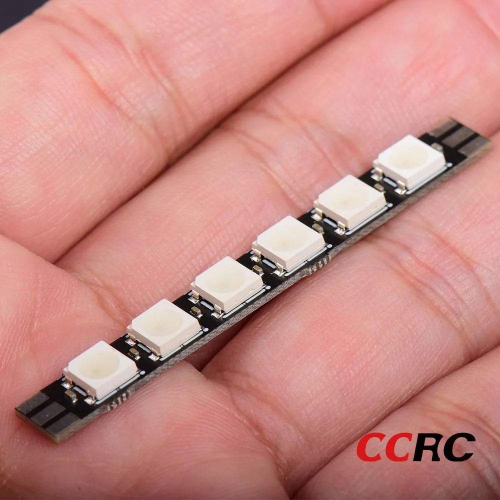 4PCS CCRC Programable 2812 Arm LED Light Armlight 5V RGB For RC FPV Racing Whoop Drone FPV