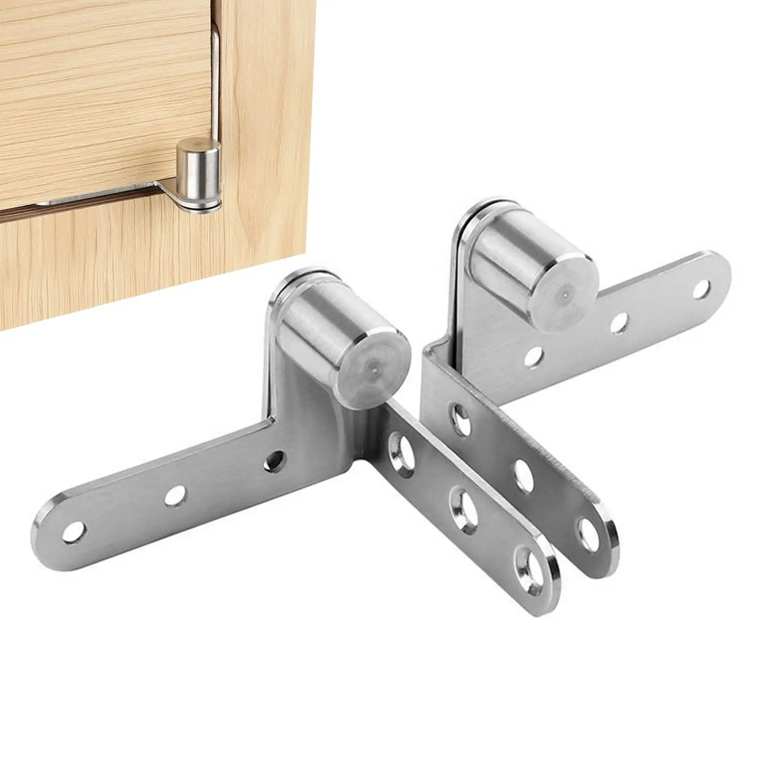 

Сверхмощная поворотная петля, бытовая дверная поворотная петля, 2 шт., нержавеющая сталь, вращение на 270 градусов, фурнитура для книжного шкафа для дома