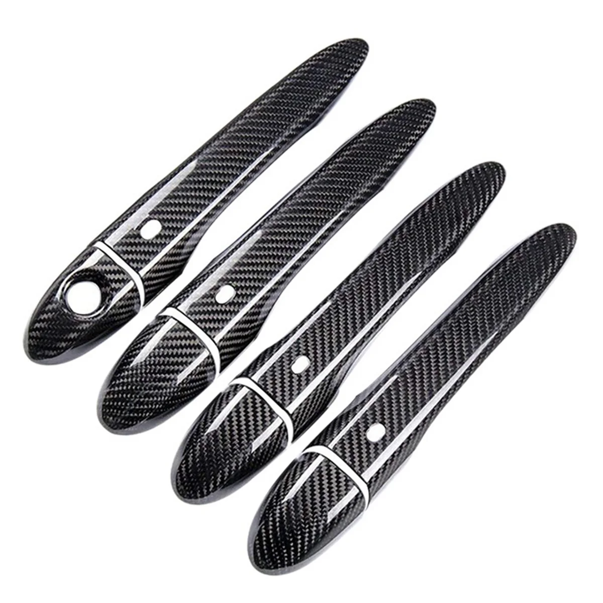 Carbon Fiber Door Handle Cover Car Exterior Door Handles Trim for Maserati Levante Ghibli Quattroporte 2013-2017