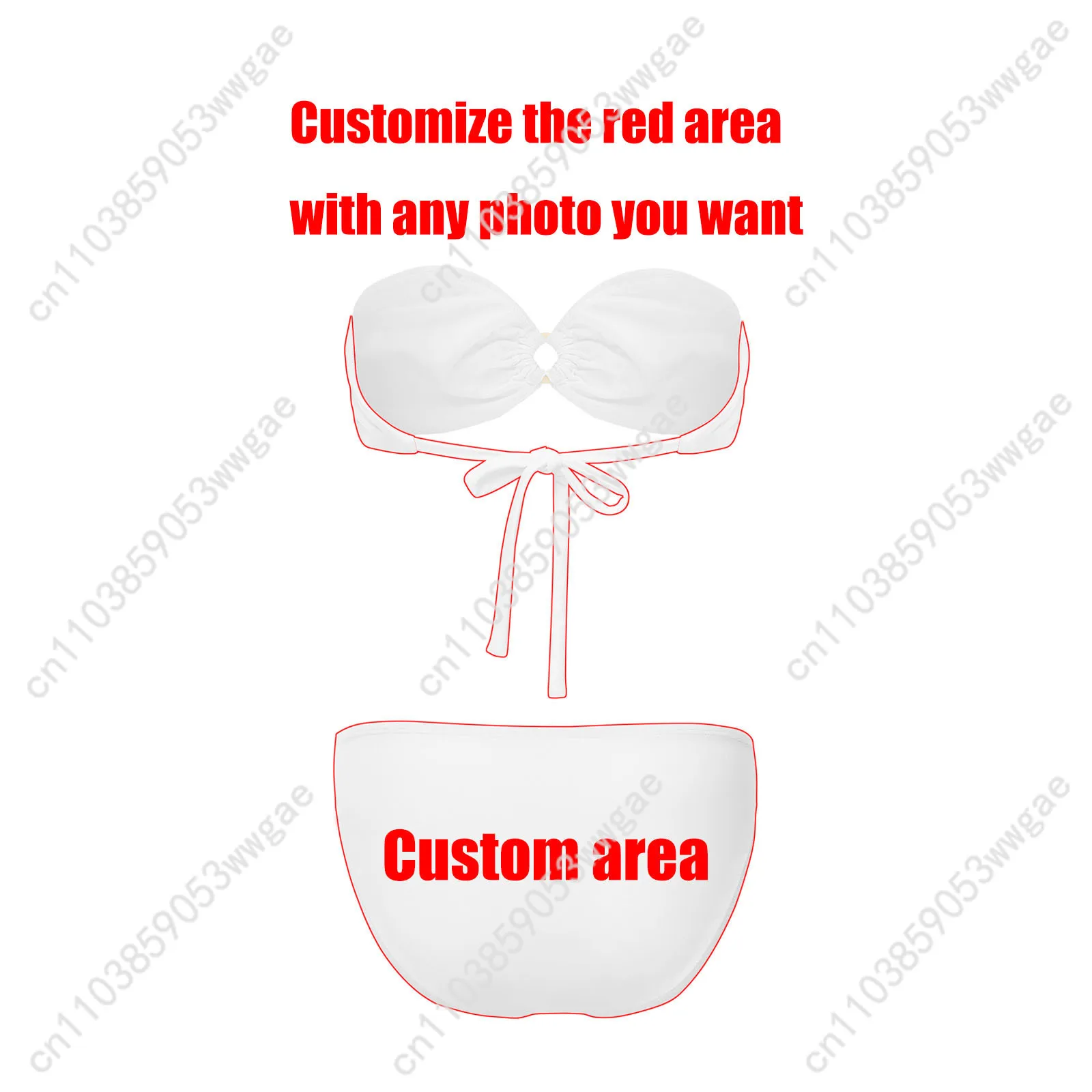 KPop Demon Hunters strapless badpak dames badpak gepersonaliseerde mode badmode strand sexy bikini aangepaste strandkleding