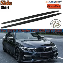 MagicKit Side Bumper Lip Splitter Side Skirts Extension for BMW 5 Series G30/G31 530i 530e 540i 550i 2017 2018 2019 M Sport