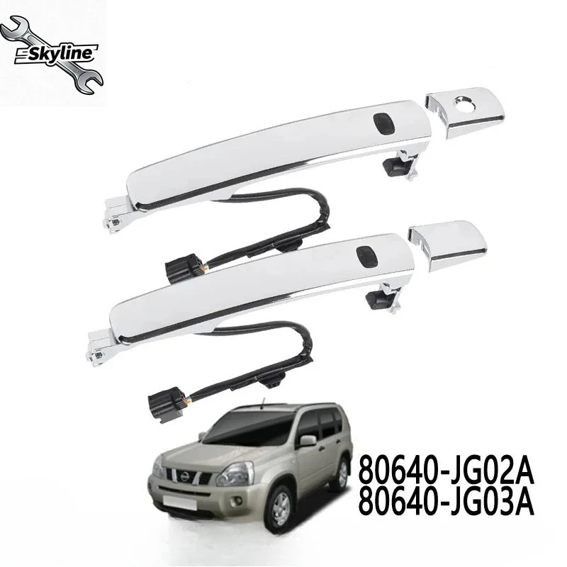 Car Exterior Door Handle Front Left Right Side Door Handle for    T31 2014 2013 2012 2011 2010 2009 2008 2007 2006