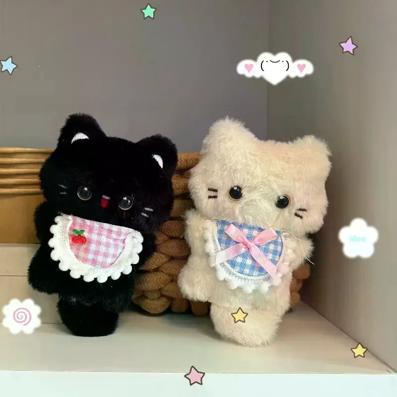 

Cute Cartoon Squeak Cat Plush Keychain Kawaii Doll Toy Backpack Handbag Pendant Hanging Ornaments Decoration Keyring Gifts