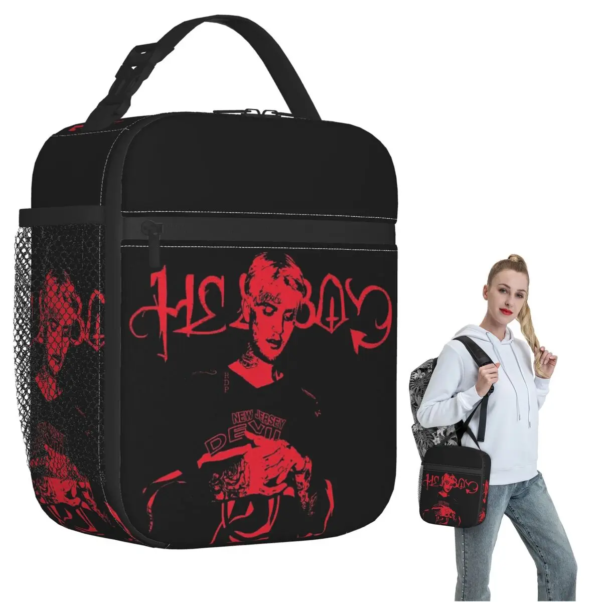 Rapper Lil Peep Look At The Sky Tonight All Of The Stars Have A Reason Insulated Lunch Bag Portable Food Boxes Thermal Lunch