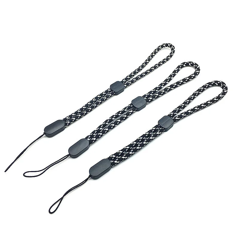 สายคล้องข้อมือ5ชิ้นสายไนลอนปรับได้สำหรับโทรศัพท์มือถือกล้อง PSP อุปกรณ์สำคัญไฟฉาย