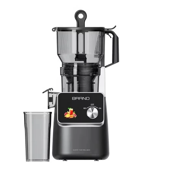 High-end Quality Electric Commercial Automatic Slow Juicer Stainless Steel Blades Quiet Motor Large Caliber for Outdoor RV Use