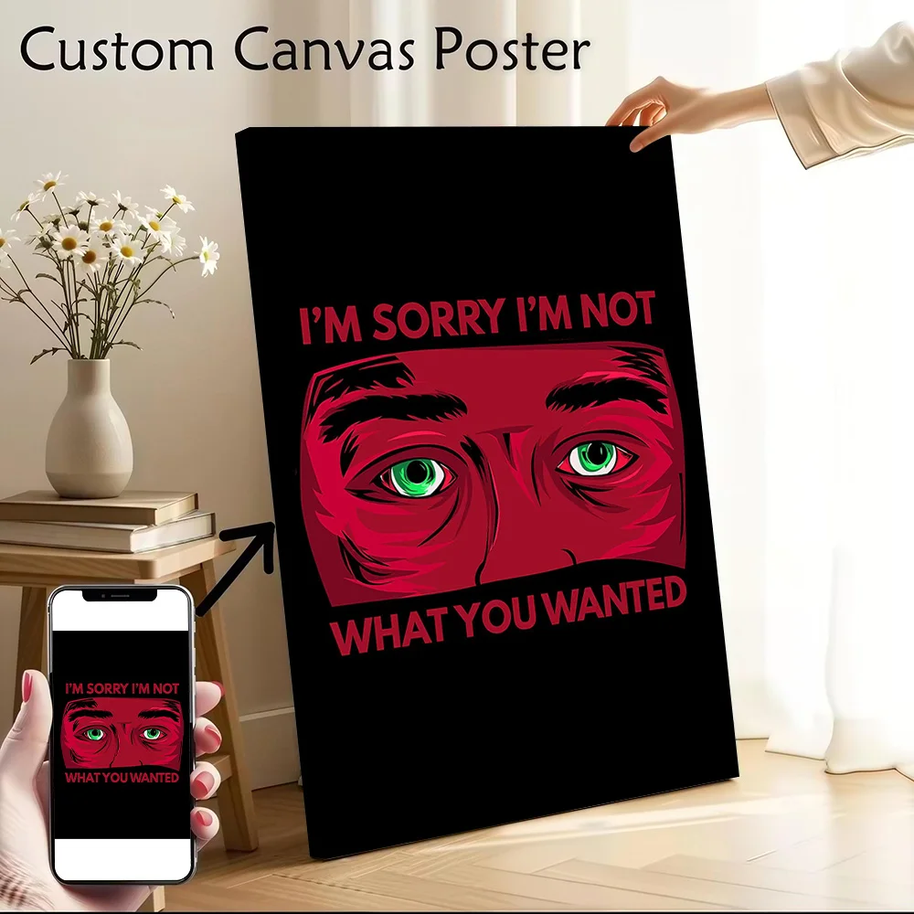 I Am Sorry Canvas Wall Art Poster Custom Photo Print Modern Painting for Fans Living Room Decorations Vintage Decor Luxury Mural