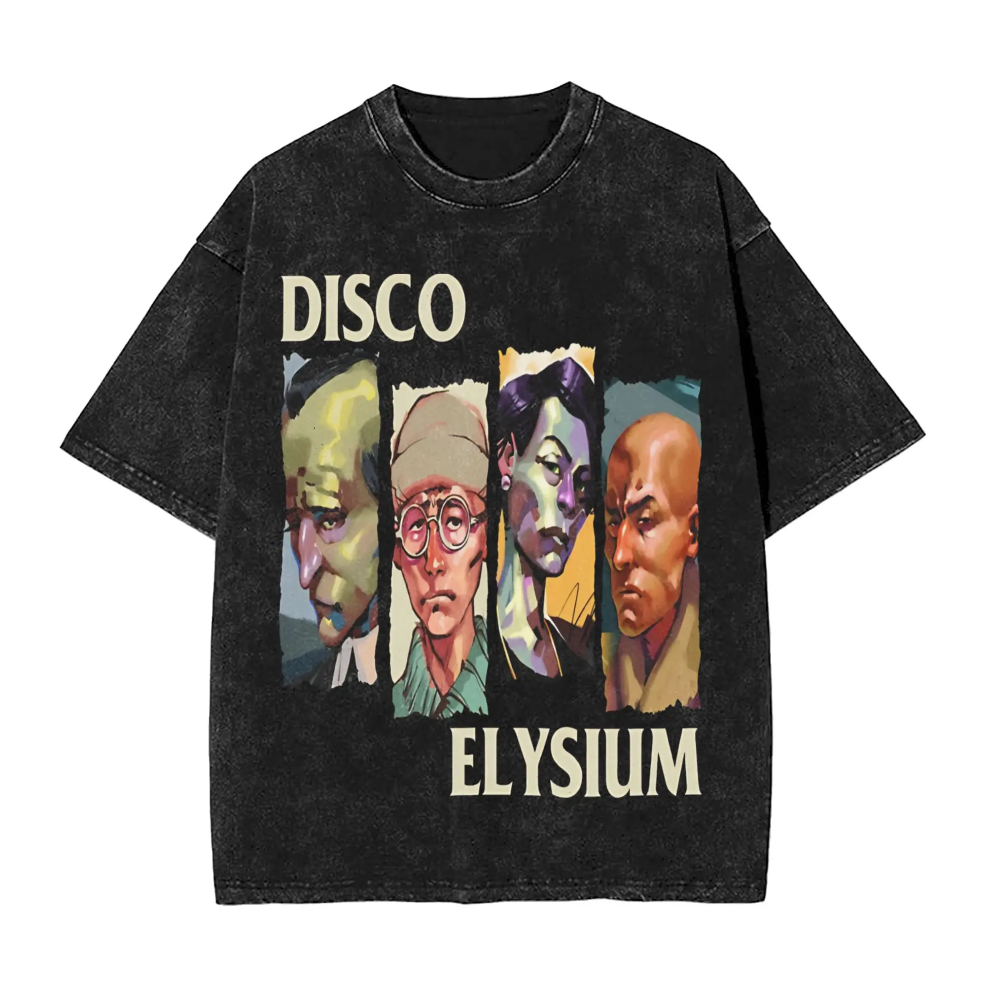 Disco Elysium Gaming T Shirt Simple T-Shirts Short Sleeve Awesome Tops Beach Cotton O-Neck Tees