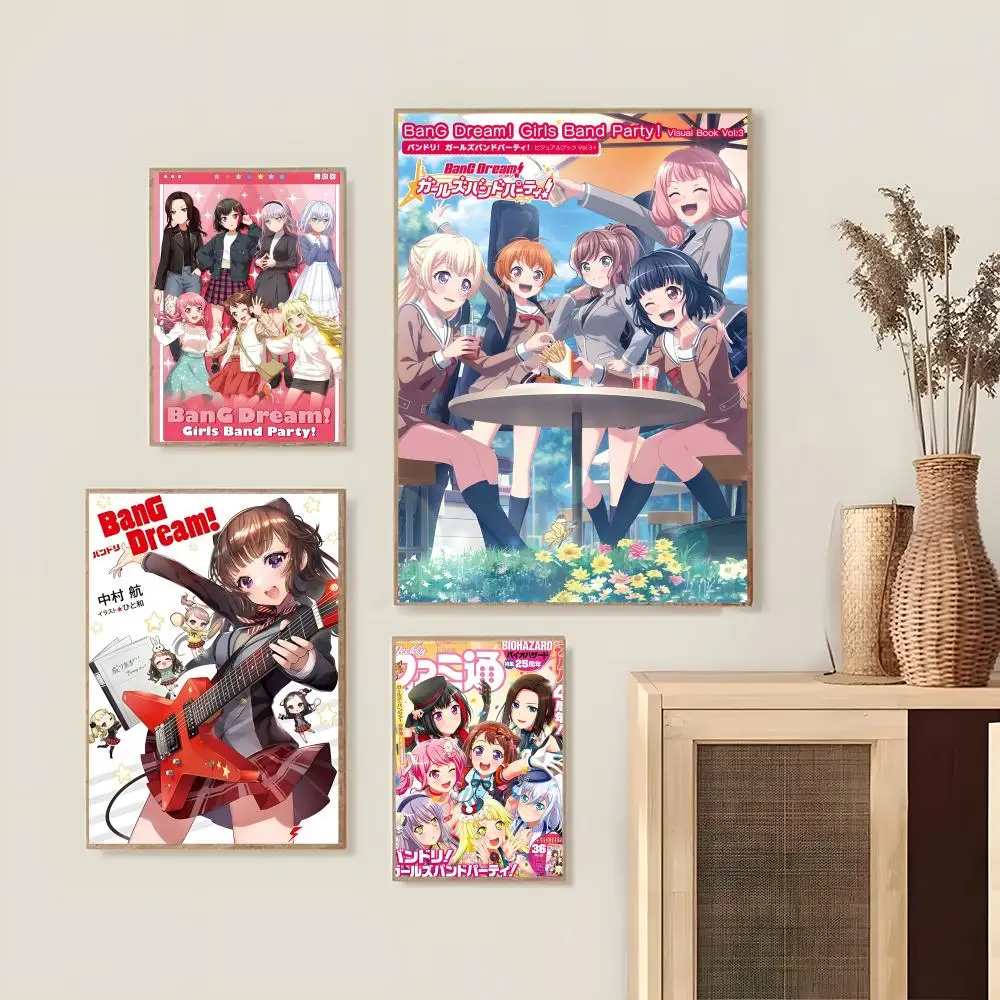 Anime BanG Dream It is My GO ملصق غرفة النوم وغرفة المعيشة والدراسة وما بعد ذلك ديكور ذاتي اللصق + هدية مثالية
