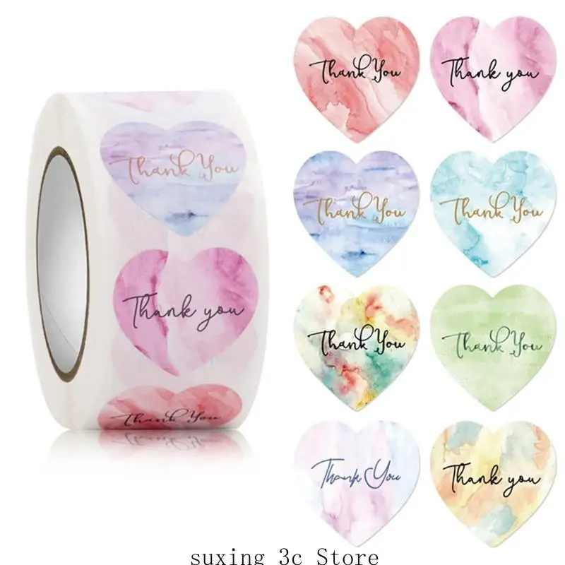 

E8be 500pcs Heart Heart Shaw You за упаковку 1 -дюймовый