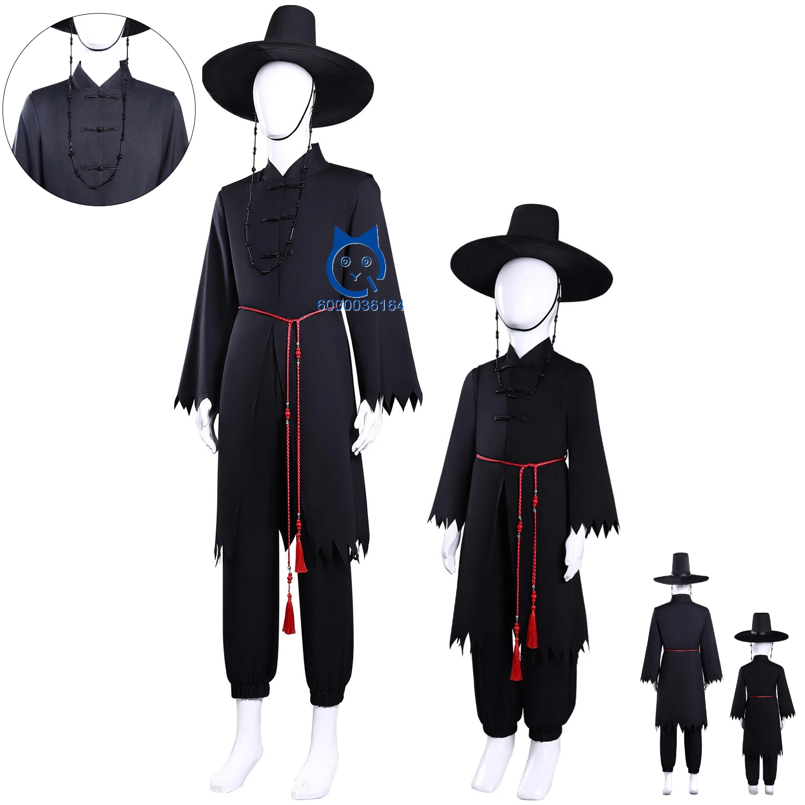 

K-Pop: Demon Hunters Cosplay Costume Anime Saga Boys Role Playing Clothes Black Uniform Outfit Hat Adult Child Comic Con Party