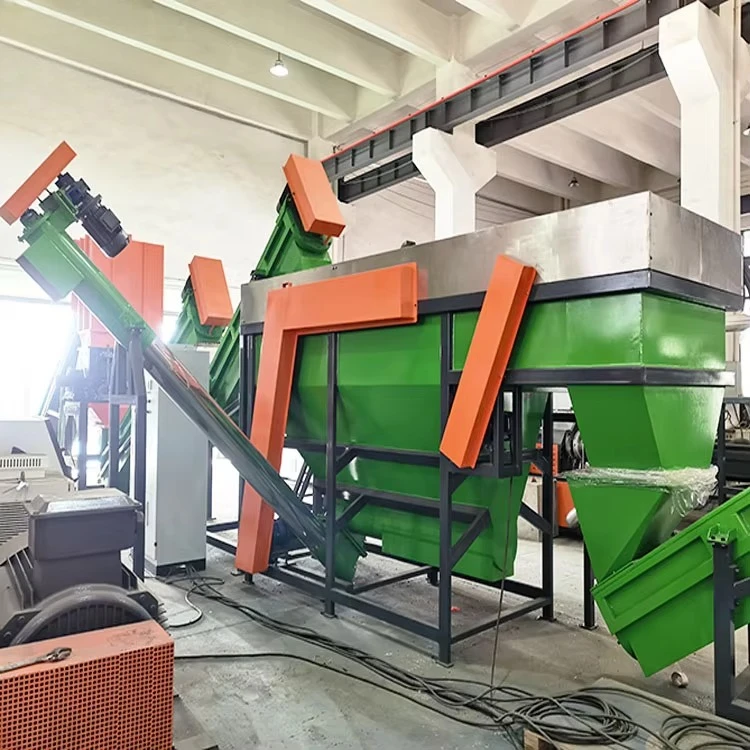 500kg/h Factory Direct Automatic Waste Plastic Recycling Machine Washing Line for PE PP HDPE LDPE Film Bags Plastic Customized
