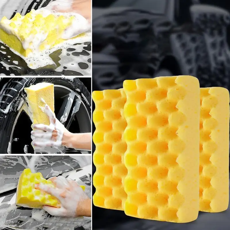 

Large Wavy Car Wash Sponge Car Cleaning Tool Car Sponge Absorbent Soft Wheel Sponge anti ScratchLarge Sponges For Washing Cars