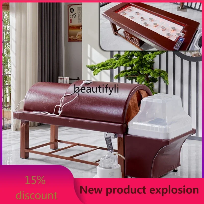 

Smoke-Free Moxibustion Bed Automatic Fumigation Physiotherapy Bed Whole Body Moxibustion Beauty Salon Massage Bed