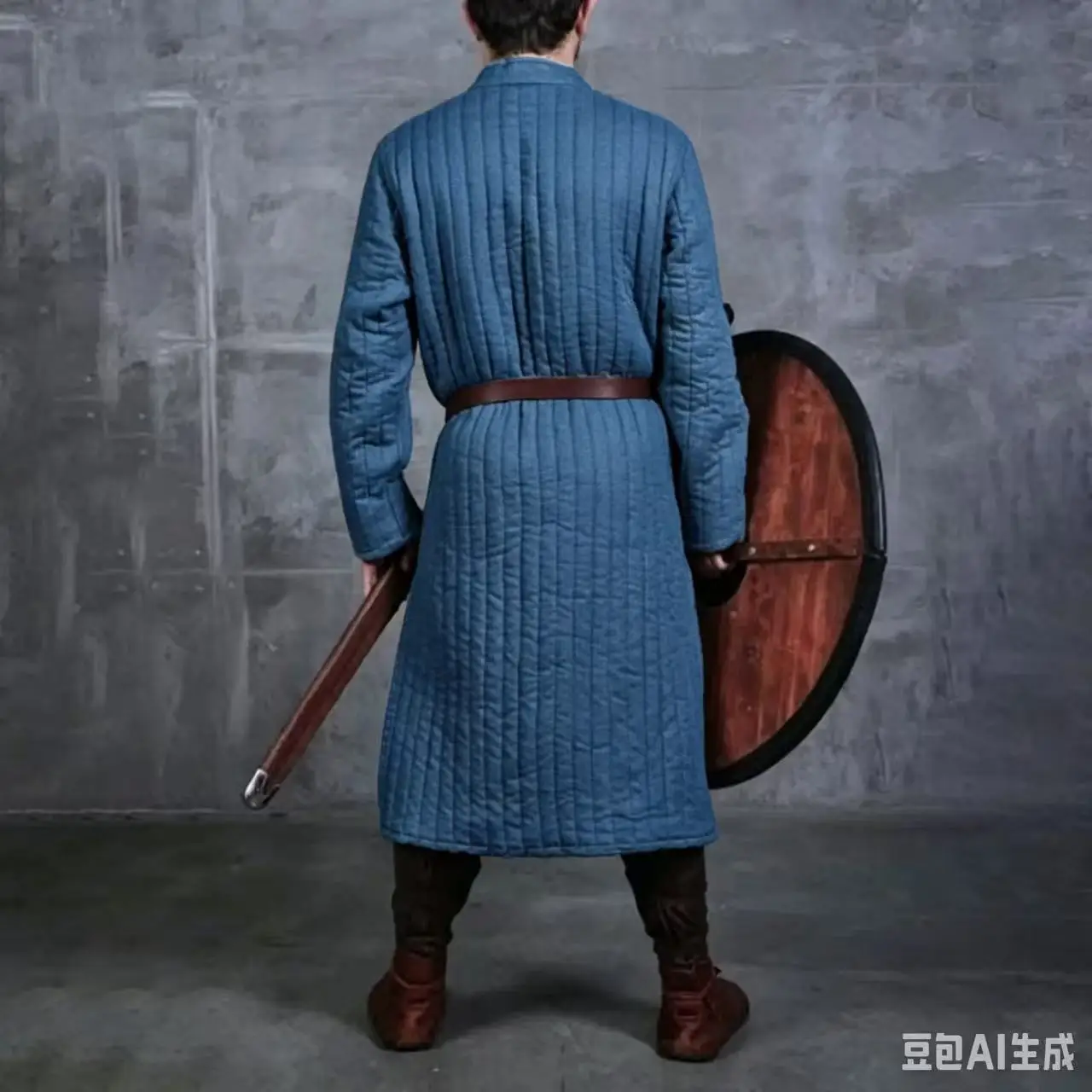 Men's Vintage Medieval Steampunk Costume No Belt Role Playing Jacket Halloween Party Uniform Cotton Outerwear