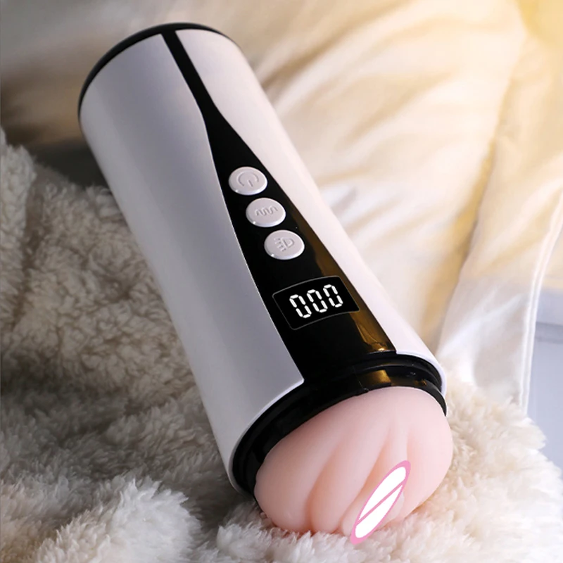 Adult Sex Toys Automatic Penis Massage Machine Artificial Vagina for Men Masturbating Bedroom Bathroom Alone Male Masturbator