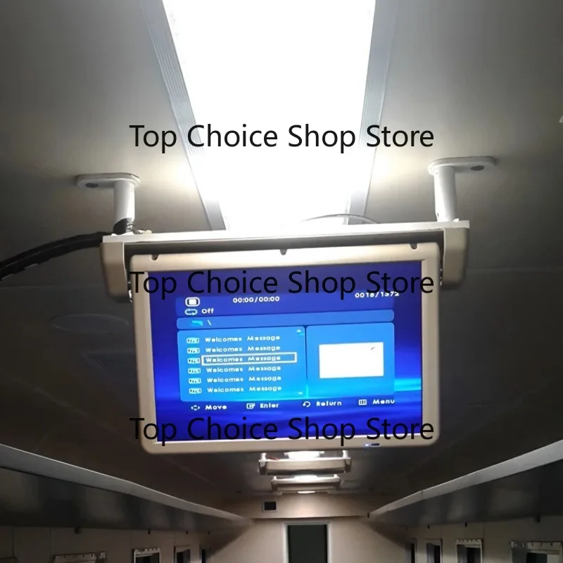15.6inch Motorized Flip Down Monit-or Bus Coach SD USB HDMl Port Overhead Mounted Universal Flip Down Car Mon-itorcustom
