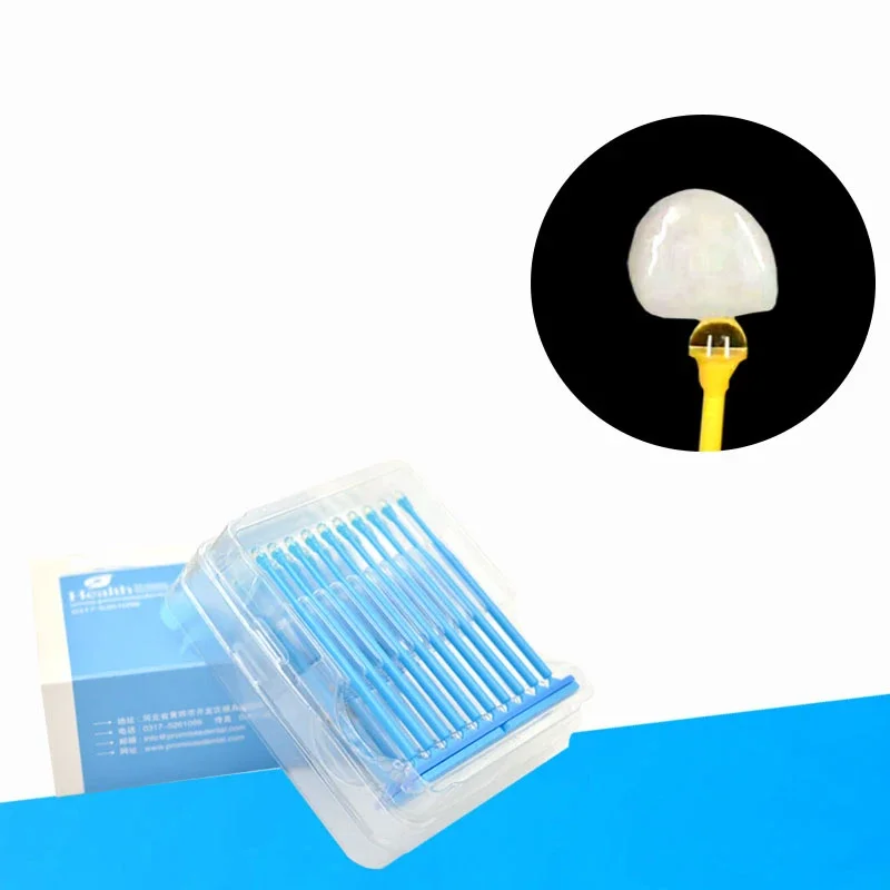 10Pcs/Box Dental Disposable Micro Applicator Brush Stick Adhesive Tip Applicator For Tooth Crown Porcelain Veneer Dentistry