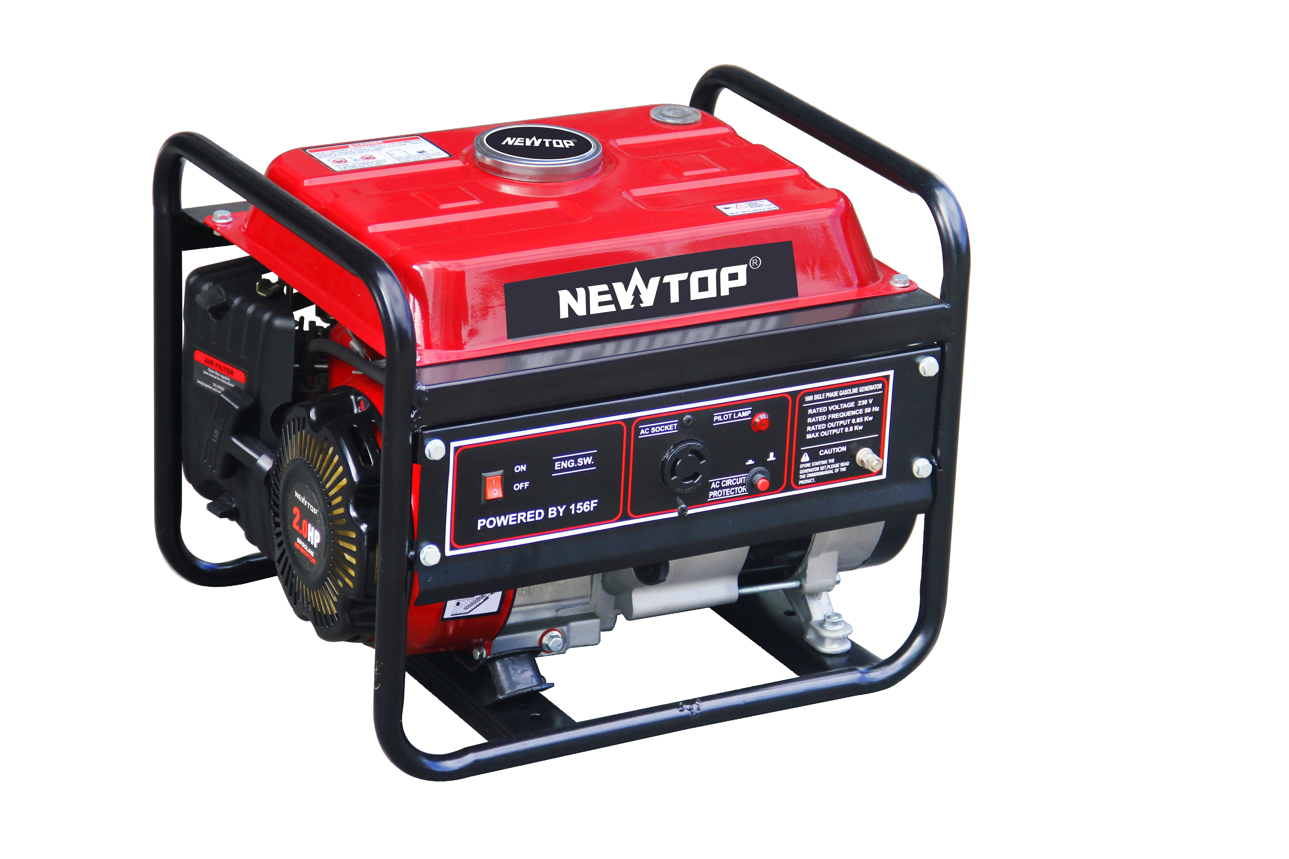 ATV&UTVWholesale 1.0kW 4 Stroke Gas Generator 98cc 3.0HP Electric Start 110V 220V 50Hz 60Hz 5L Tank AVR for Home Construction OD