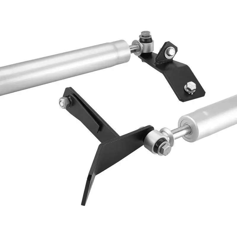 Twin Steering Dampener Kit Fits 2003-2012 Dodge Ram 2500/3500 4WD For Off-Road Driving Highway Cruising Heavy Towing 2-Inch Plus Lift Height Enhanced Control Reduced Vibration Easy Bolt-on Installation Heavy-Duty Steel Construction Professional Grade