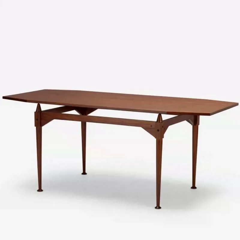 

North American Cherry Wood Dining Table Rectangle Nordic Middle House Table Restaurant