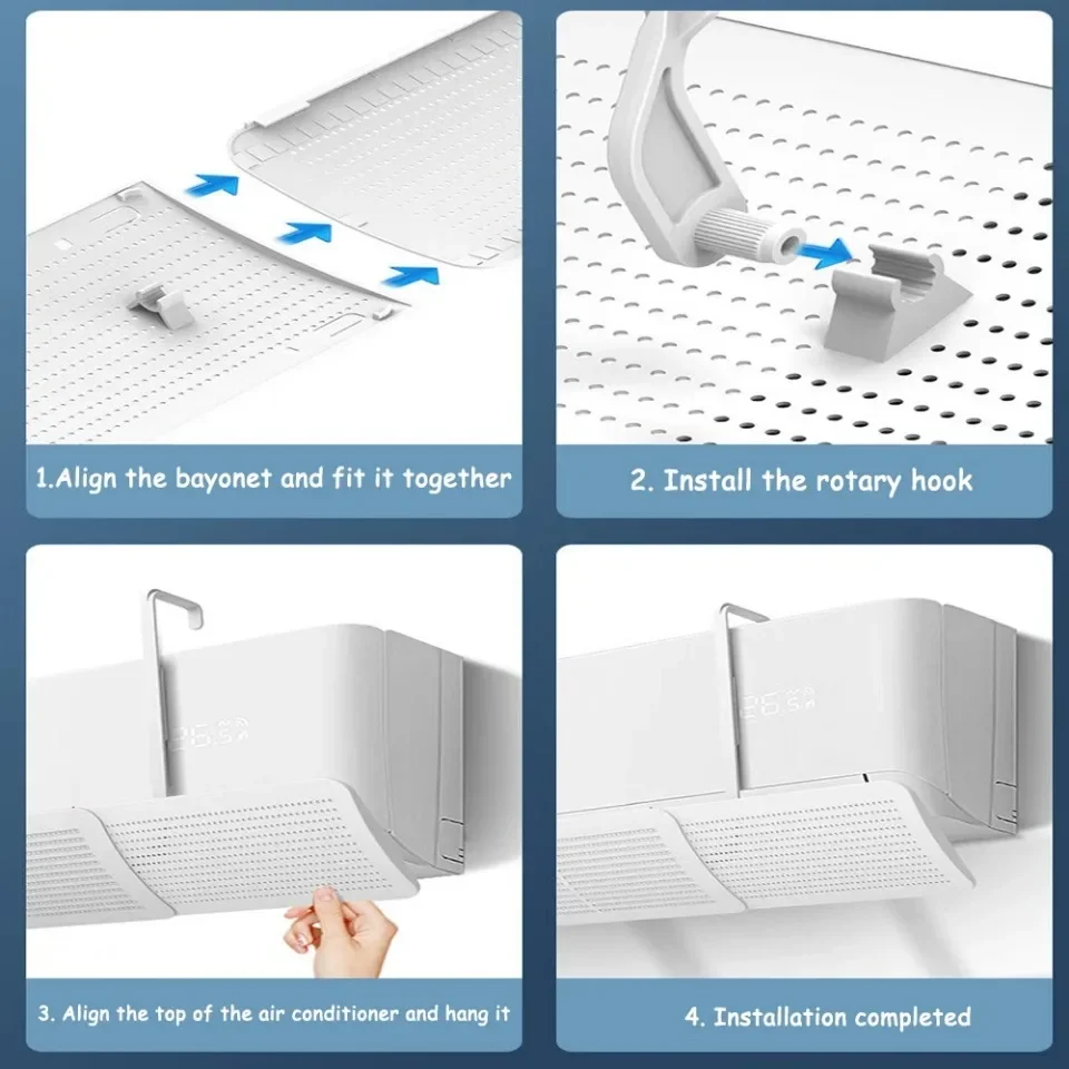 Air Conditioning Windshield Anti-Direct Blowing Universal Windproof Wall-Mounted Air Outlet Baffle Confinement Cold Air Guide