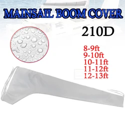 210D Sail Cover Mainsail Boom Cover Boat Cover For 8-13ft Waterproof Anti UV Sunshade Dustproof Boom Sail Cover