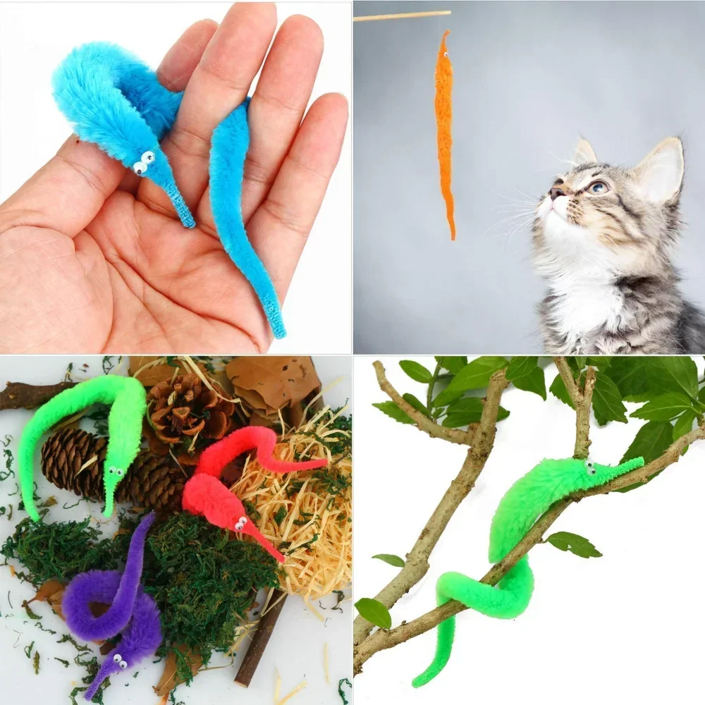 Stuff Fuzzy Worm Magic Toys Wizard Strange Twist Insect Tricks Games Worm on A String Tricks for Children Prank  Fidget Toys